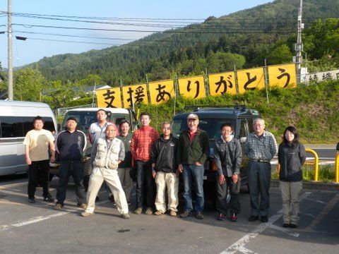 東日本大震災活動 集合写真