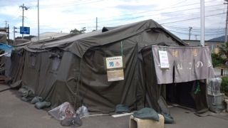 東日本大震災活動 テント
