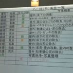 東日本大震災活動 予定ボード