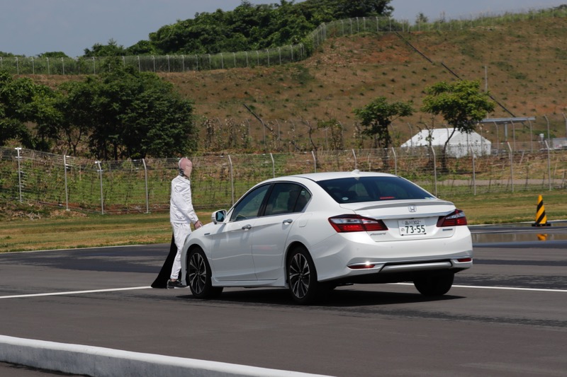 Honda SENSING 勉強会 試乗風景