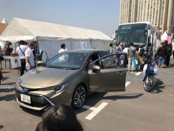 みんなの楽ラク運転講習会2019 死角コーナー風景