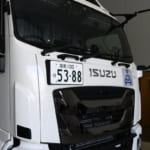 自動運転実証実験用のギガ(14トン積みトラック)