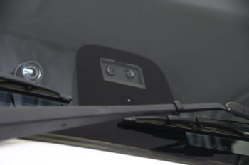 自動運転実証実験用のギガ(14トン積みトラック)